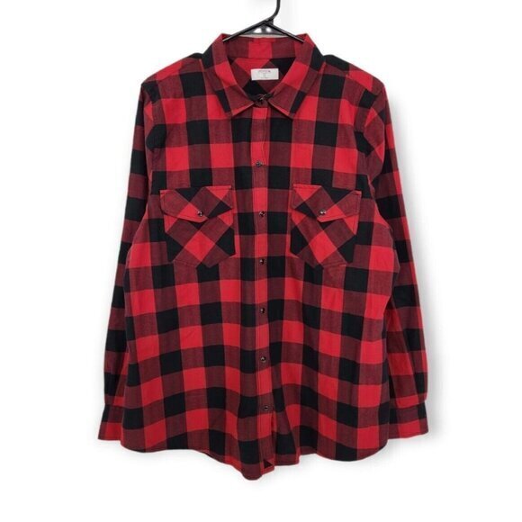 UNTUCKit Dylan Buffalo Plaid Snap Button Shirt Size 16 - Picture 2 of 5